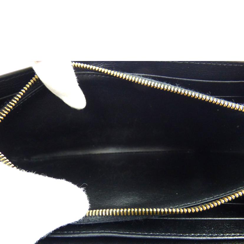 CELINE セリーヌ/ファスナー長財布/ブラック/カーフ/10B563BEL//Bランク/64