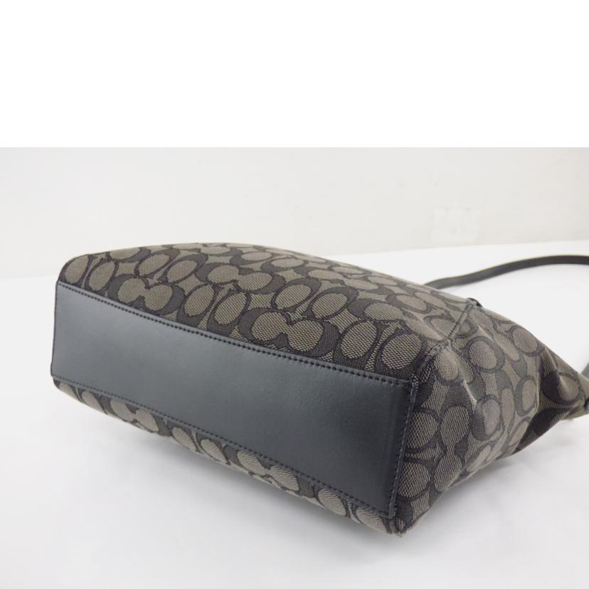 COACH コーチ/シグネチャー/2WAYハンド/ダークグレー/ブラック/F27582//F18**/ABランク/64