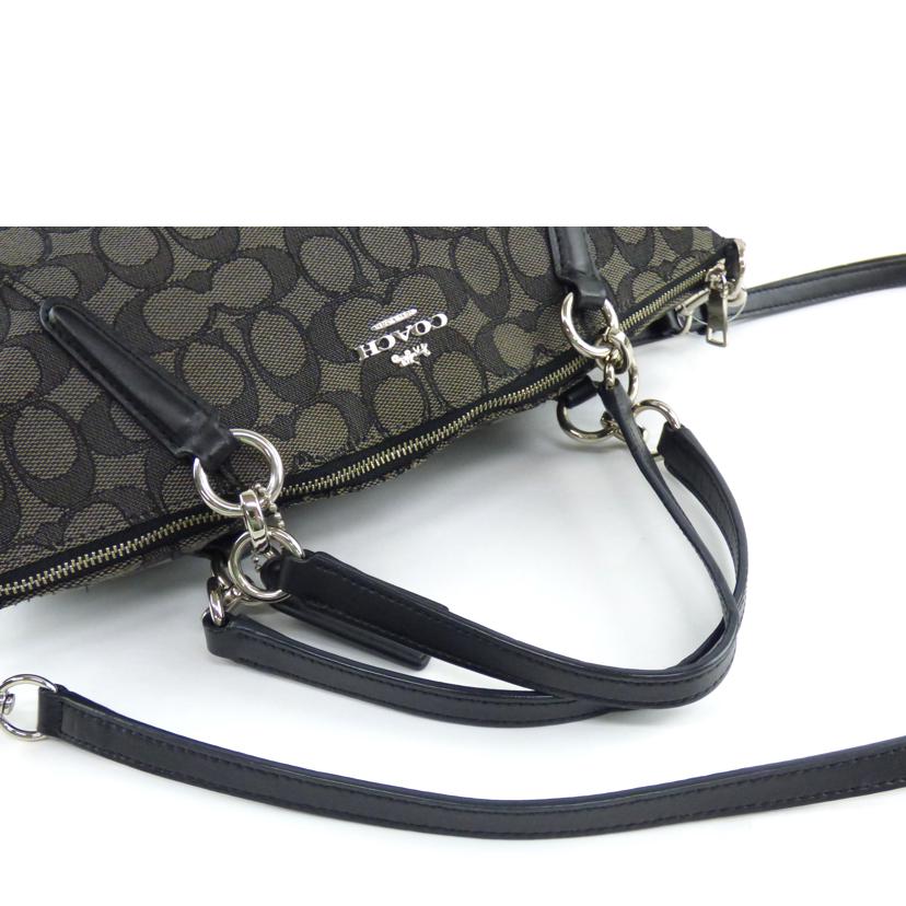 COACH コーチ/シグネチャー/2WAYハンド/ダークグレー/ブラック/F27582//F18**/ABランク/64