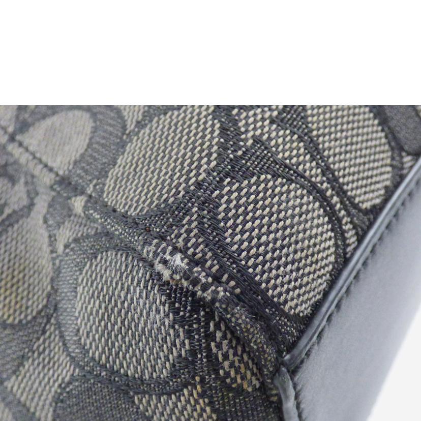 COACH コーチ/シグネチャー/2WAYハンド/ダークグレー/ブラック/F27582//F18**/ABランク/64