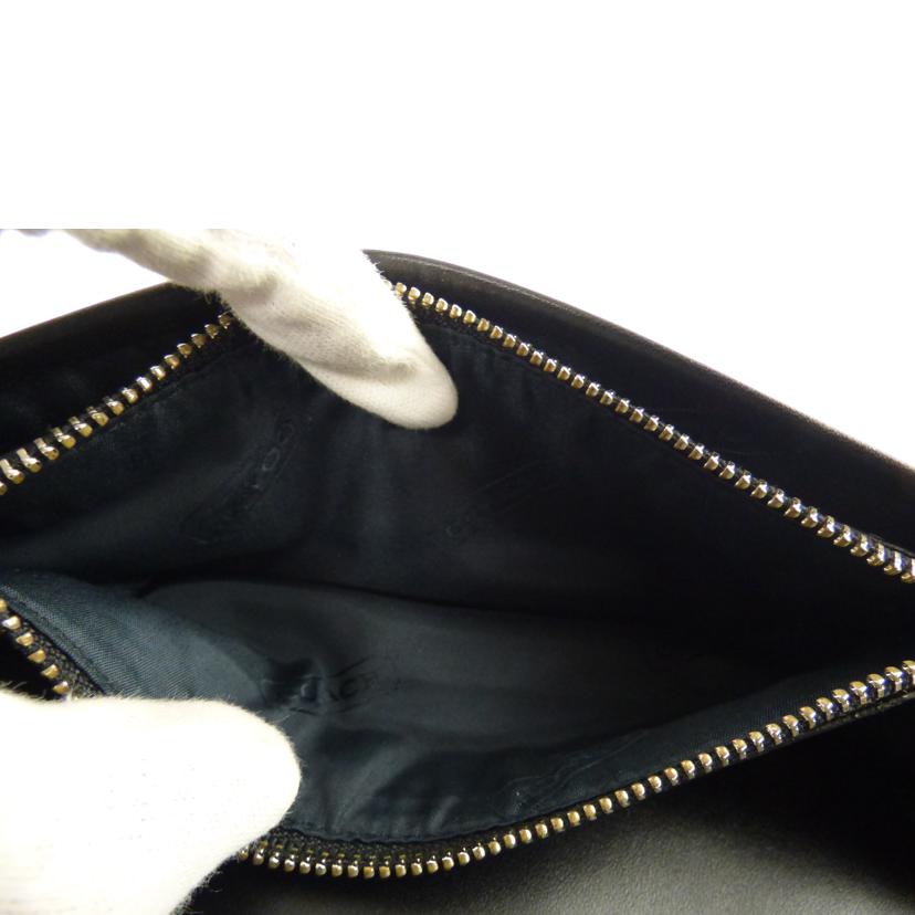 COACH コーチ/シグネチャー/ファスナー長財布/ブラック//Aランク/64