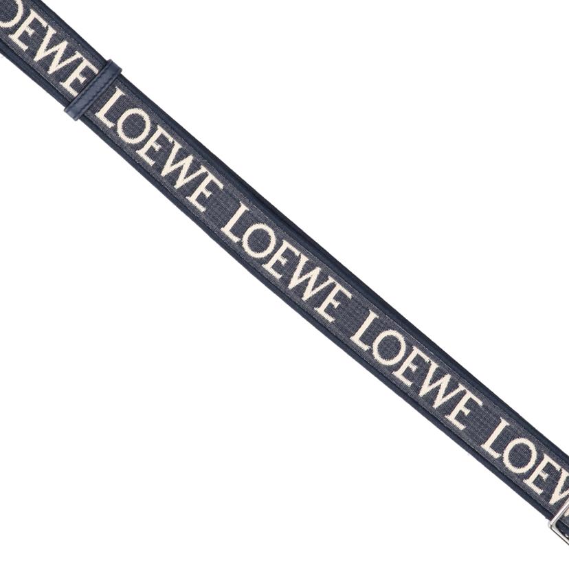 LOEWE ロエベ/Dリングアナグラムストラップ/DEEP NAVY/C073R53X01//832***/Aランク/77
