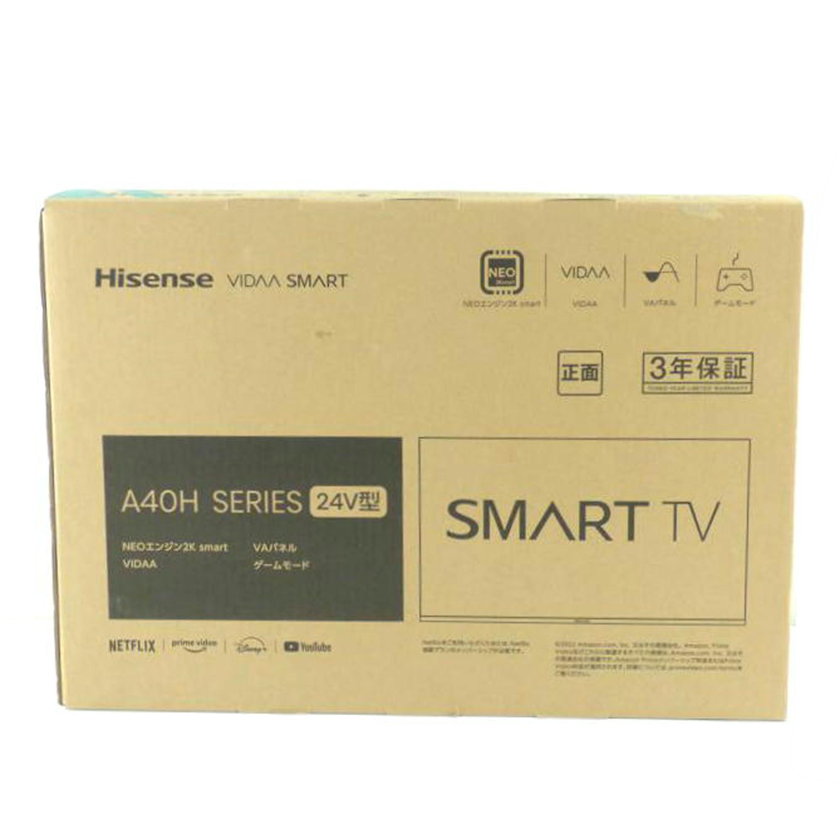 Hisence ハイセンス/液晶テレビ/24A40H//3TE24G22489F01AABA10888/Sランク/64