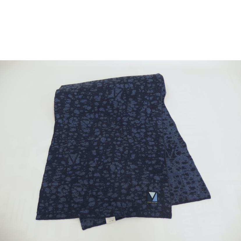 LOUIS VUITTON ルイヴィトン/LOUIS VUITTON ガストンV総柄ビーニーマフラー/ブルー/M75571//ABランク/82