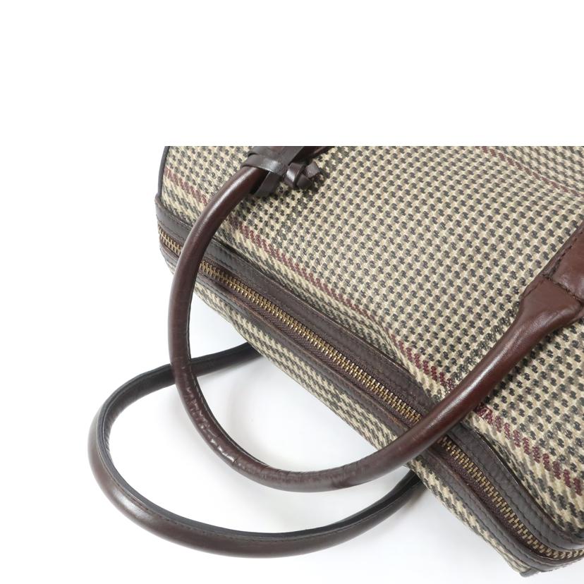 RALPH LAUREN ラルフローレン/2WAYバッグ ミニボストン ブラウン チェック//ABランク/65