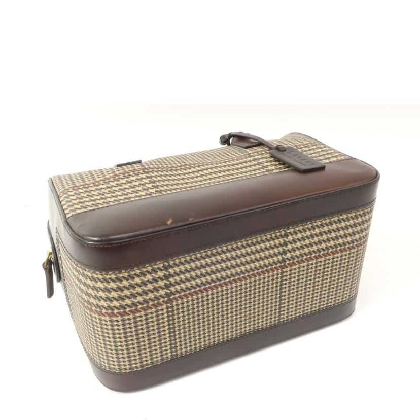 RALPH LAUREN ラルフローレン/2WAYバッグ ミニボストン ブラウン チェック//ABランク/65