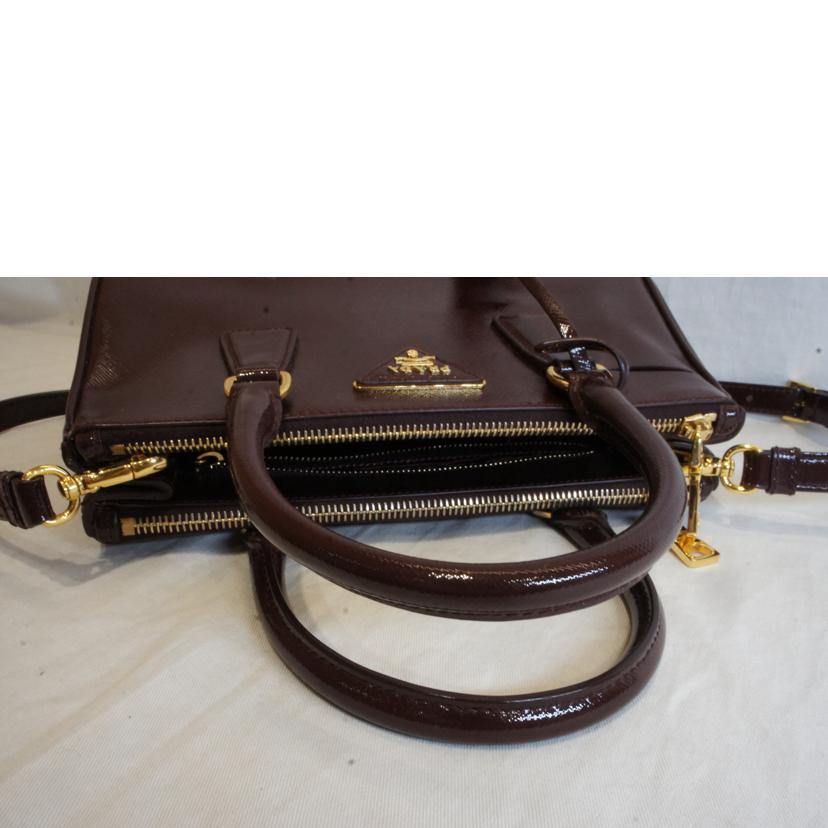 PRADA プラダ/ガレリアミニエナメル2WAY/BN2316//173****/Aランク/92