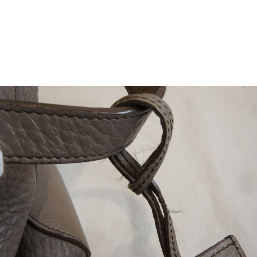 TOD'S トッズ/レザートートグレー//Aランク/92
