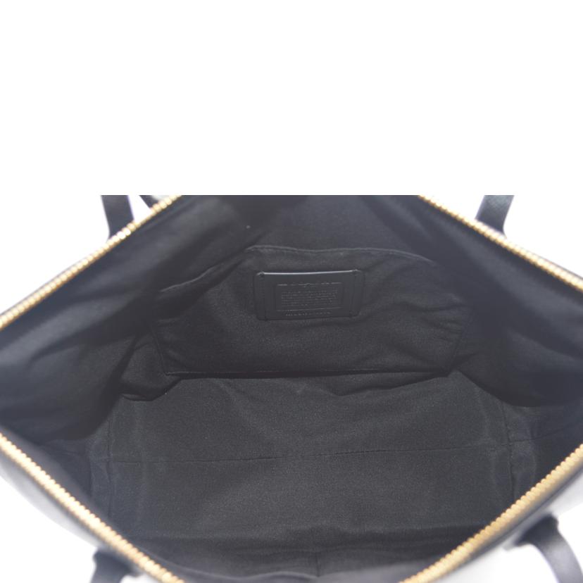 COACH コーチ/ラグジュアリークロスグレインジップレザートート/4454//D21**/Aランク/89