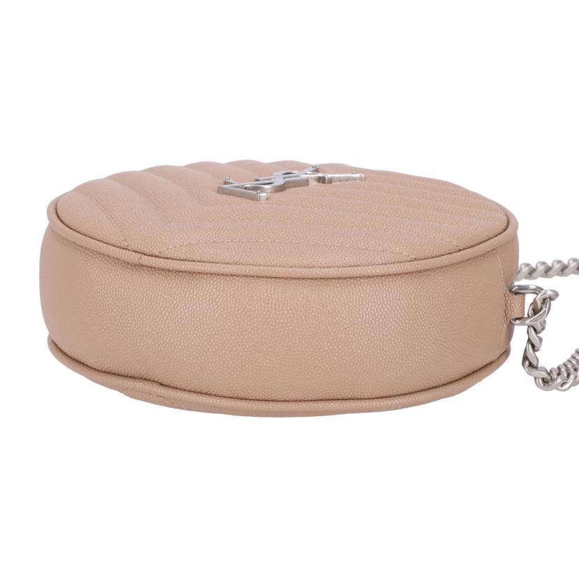 SAINT LAURENT サンローラン/ヴィニル/モノグラムキルティングチェーンショルダーバッグ/ベージュ/PMR610436//121*/SAランク/18