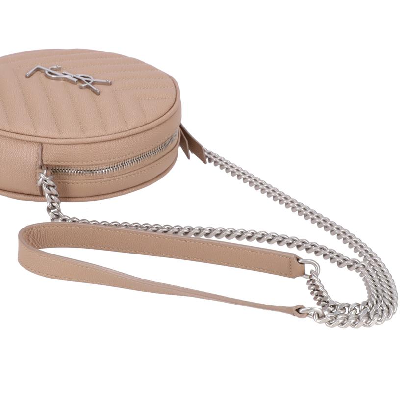 SAINT LAURENT サンローラン/ヴィニル/モノグラムキルティングチェーンショルダーバッグ/ベージュ/PMR610436//121*/SAランク/18