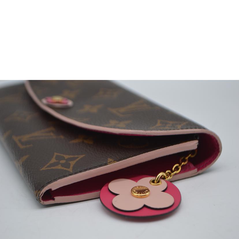 LOUIS VUITTON ルイヴィトン/ポルトフォイユ・エミリー/モノグラム・フラワー/ホットピンク/M68313//SN4***/ABランク/89