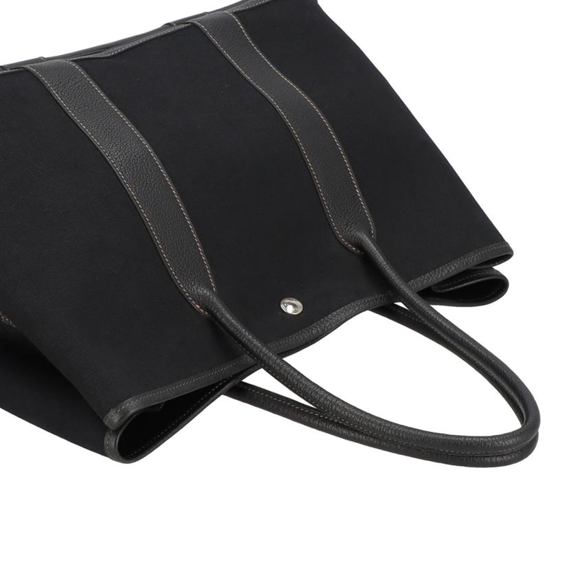 HERMES エルメス/ガーデンパーティーPM/トートバッグ/トワルオフィシエ/ブラック//RB□*/ABランク/18