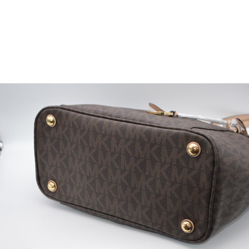 MICHAEL KORS マイケルコース/ジェットセットMKシグネチャーミディアムレザートート/30S11TTT4B//Sランク/89