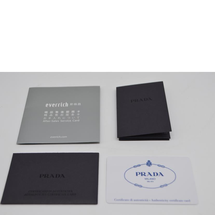 PRADA プラダ/サフィアーノトラベルレザーセカンド/ネロルビノ/2VF052//56 */Aランク/89