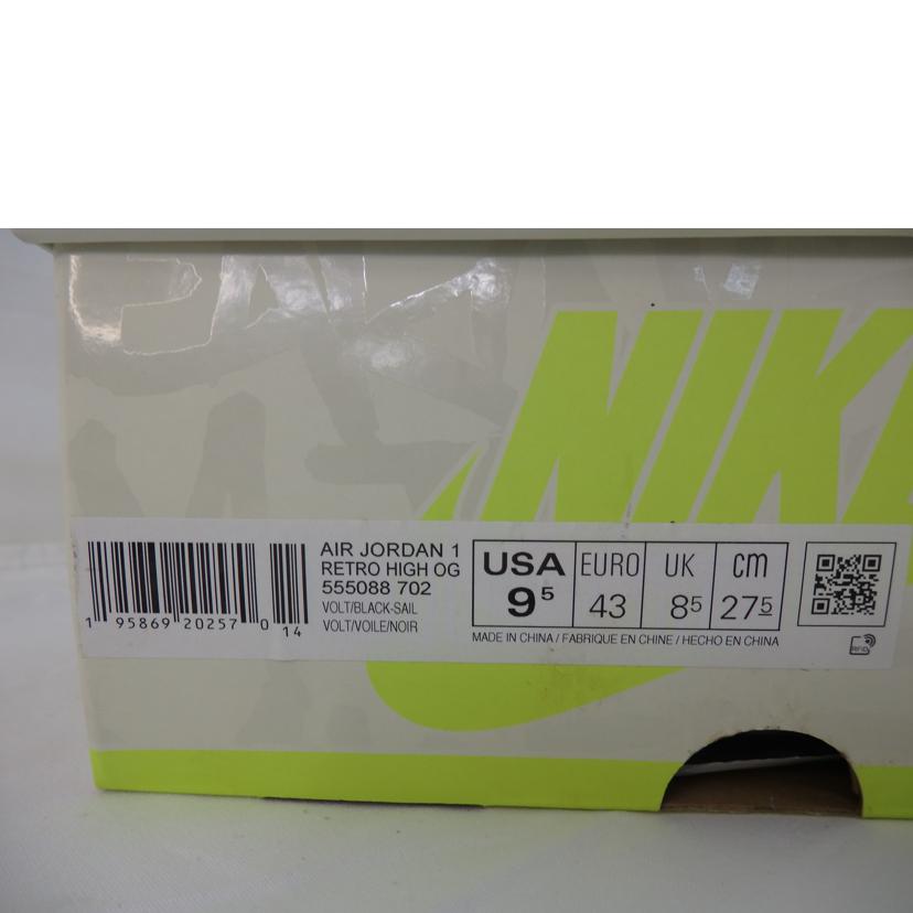 NIKE ナイキ/AIR JORDAN1 RETRO HIGH OG/555088-702//Bランク/84
