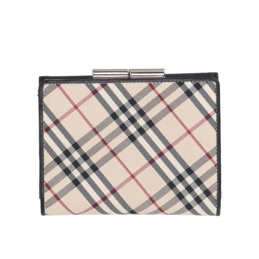 BURBERRY バーバリー/ノバチェック柄/がま口二つ折り財布//Aランク/18