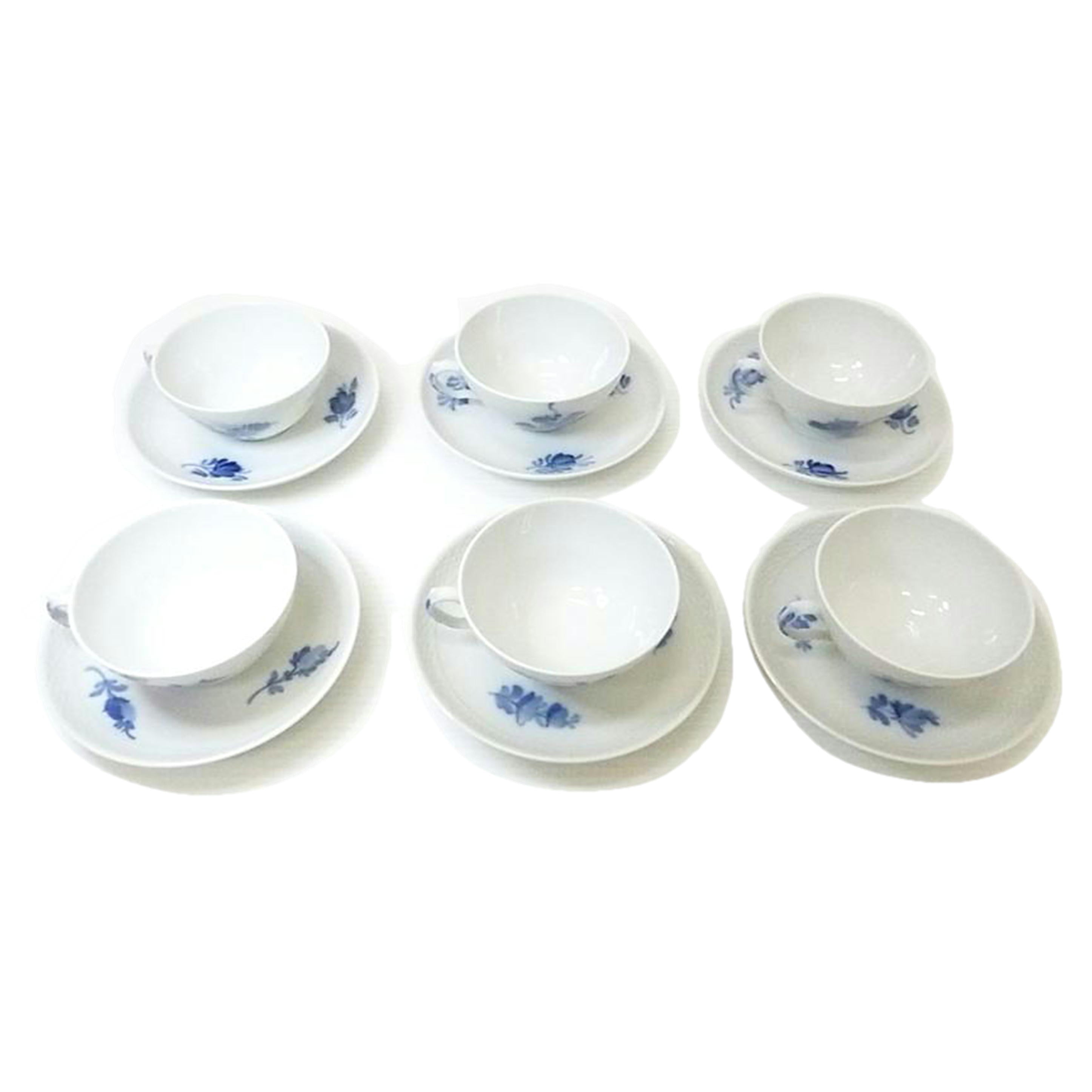 ROYAL COPENHAGEN ロイヤルコベンハーゲン/カップ&ソーサー6客セット/ブルーフラワー//Aランク/88