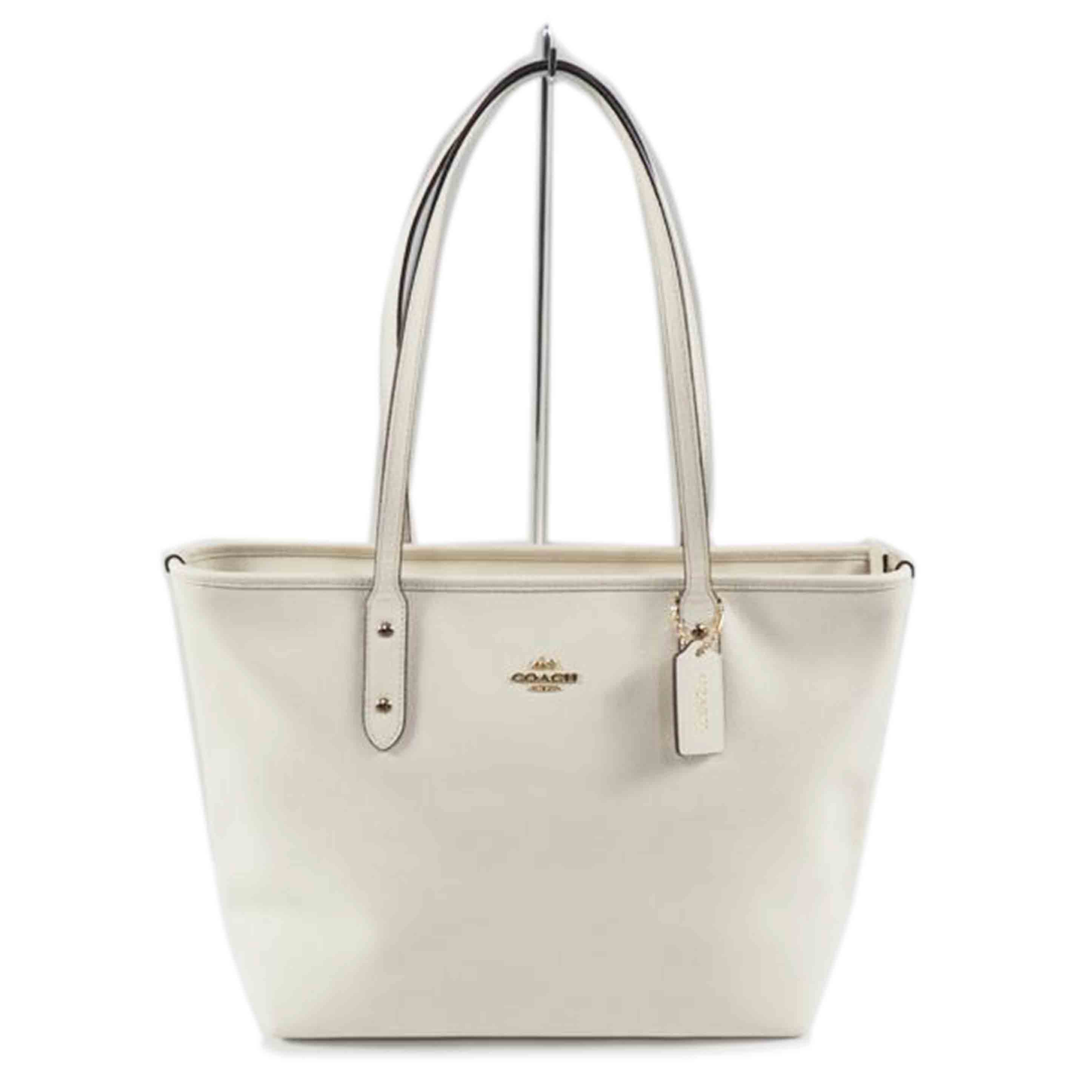 COACH コーチ/トート/クロスグレンレザー/チョーク/F58846//Bランク/79