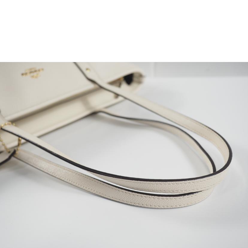 COACH コーチ/トート/クロスグレンレザー/チョーク/F58846//Bランク/79
