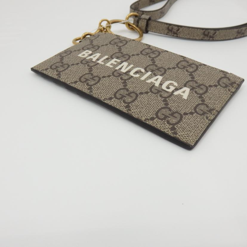 GUCCI×BALENCIAGA グッチ×バレンシアガ/ザ・ハッカープロジェクト/ストラップ付カードケース/681706//496***/SAランク/77