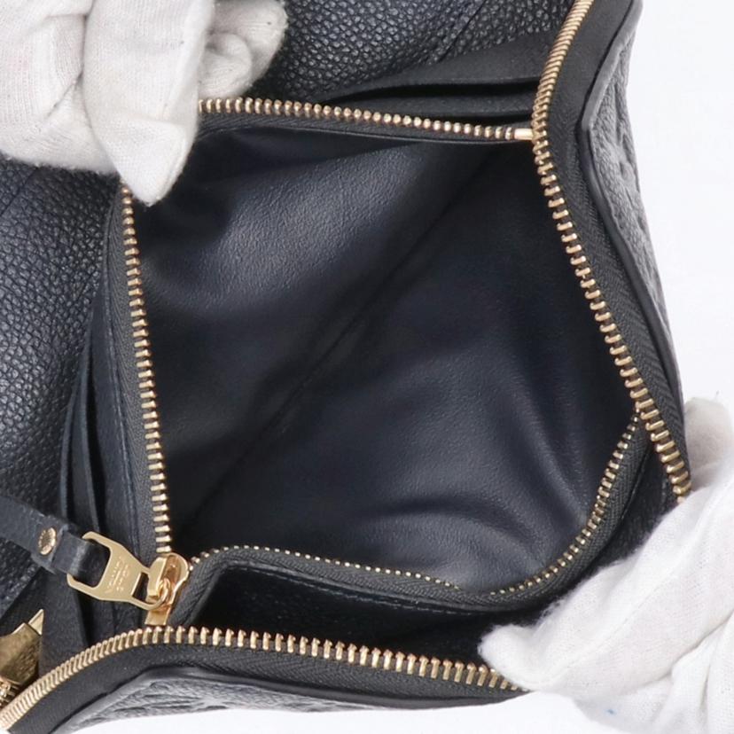 LOUIS VUITTON ルイヴィトン/ポルトフォイユ・スクレット・ロン/アンプラント/ノワール/M93435//TS1***/Aランク/20