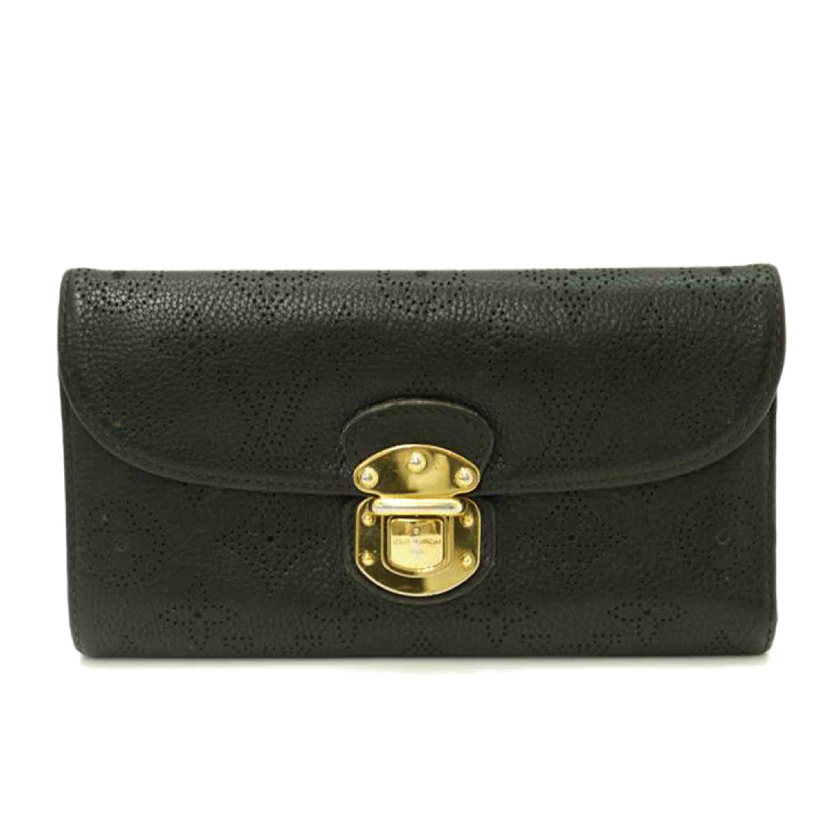 LOUIS VUITTON LV/ポルトフォイユ・アメリア/マヒナ/ノワール/M95549//TH0***/Bランク/69