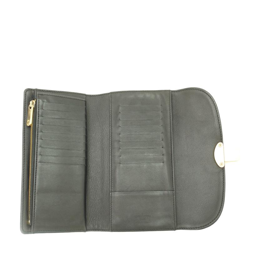 LOUIS VUITTON LV/ポルトフォイユ・アメリア/マヒナ/ノワール/M95549//TH0***/Bランク/69