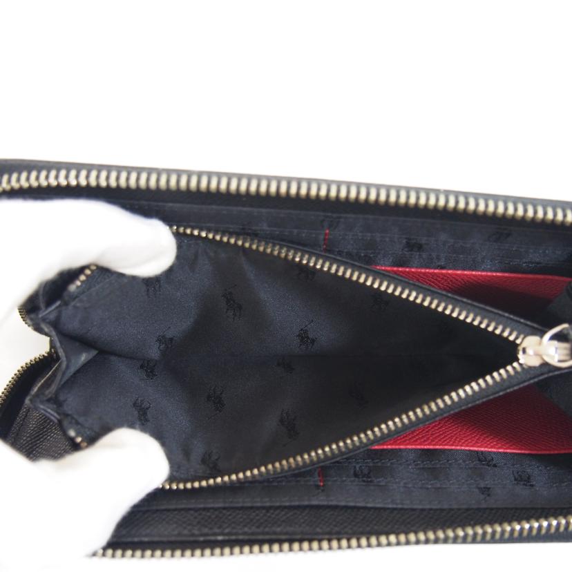 RALPH LAUREN ラルフローレン/RALPH LAUREN レザーラウンドファスナーウォレット//ABランク/71