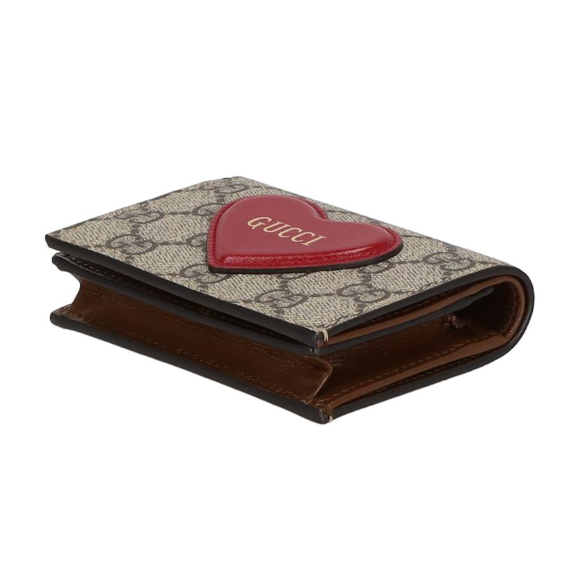 GUCCI グッチ/GGスプリームハートモチーフコンパクトウォレット/648848//095*/Aランク/91
