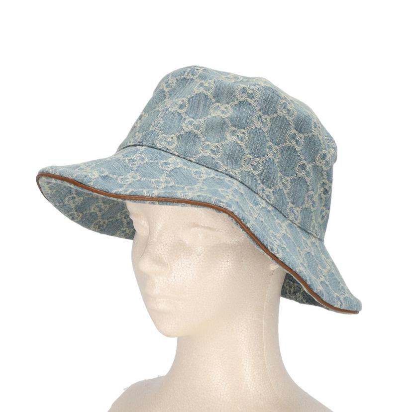 GUCCI グッチ/ホースビット/GGデニムバケットハット/836220 3HBCY//サイズ:L(58)/Aランク/91