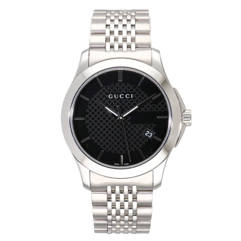 GUCCI GUCCI/Gタイムレス/黒文字盤/クォーツ/126.4//166*****/Aランク/78