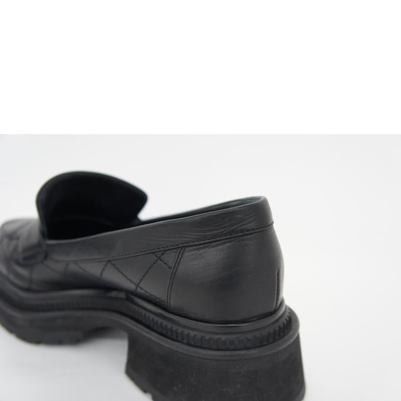 CHANEL シャネル/マトラッセココマーク レザーローファー/黒/G45074//ABランク/20