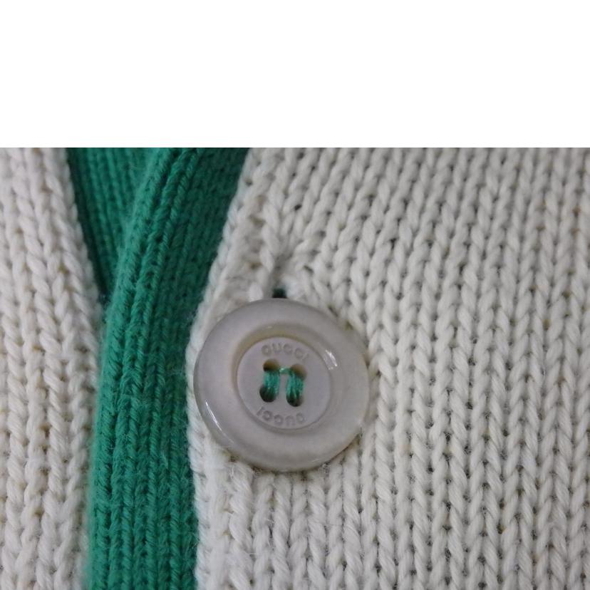 GUCCI グッチ/インターロッキングG/長袖ニット/ストライプ/赤×緑/CA37394/CA14517//Aランク/84