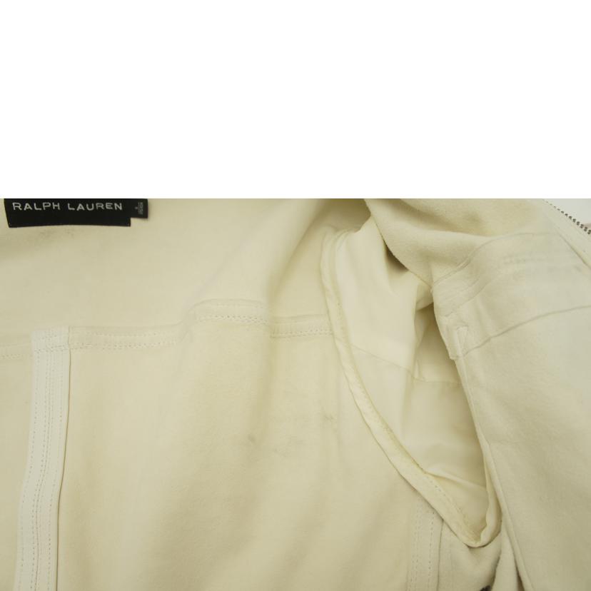 RALPH LAUREN ラルフローレン/RALPH LAUREN 羊革 レザージャケット WH//Bランク/78