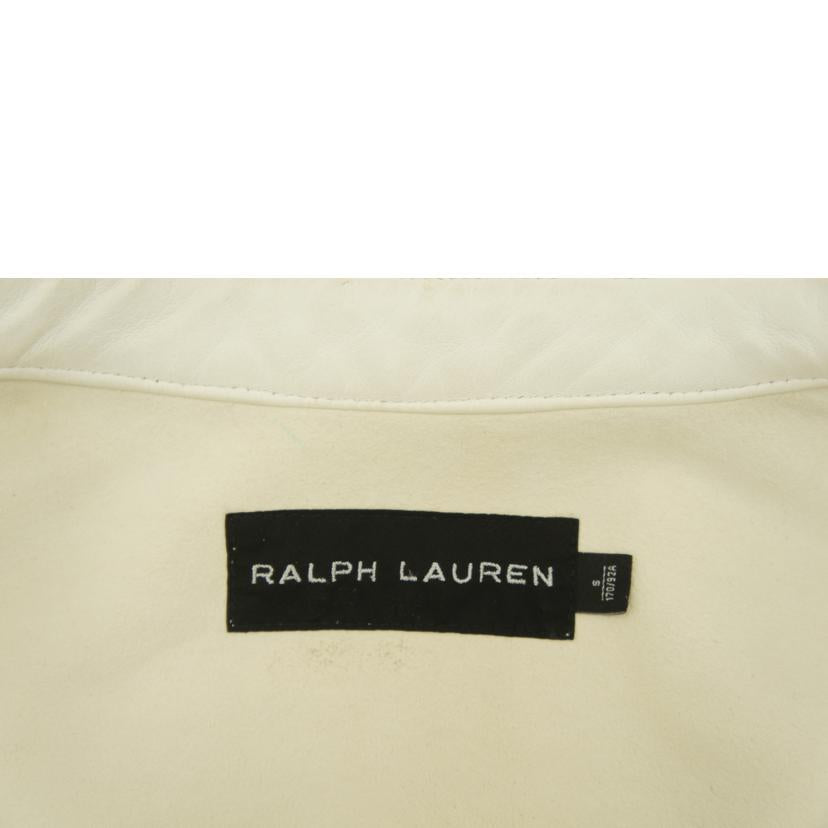 RALPH LAUREN ラルフローレン/RALPH LAUREN 羊革 レザージャケット WH//Bランク/78