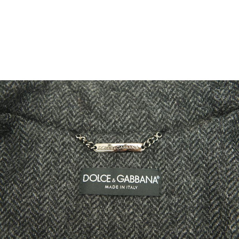 DOLCE&GABBANA ドルチェアンドガッバーナ/DOLCE&GABBANA レザー 切替 ブルゾン//Bランク/78