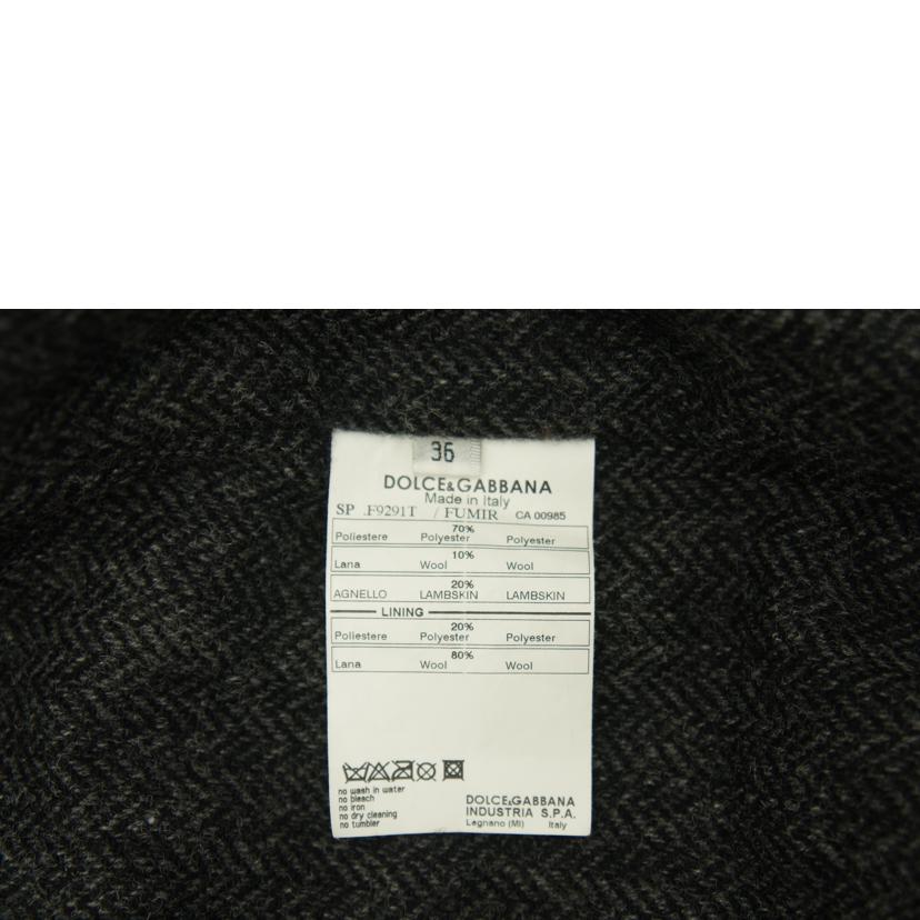 DOLCE&GABBANA ドルチェアンドガッバーナ/DOLCE&GABBANA レザー 切替 ブルゾン//Bランク/78
