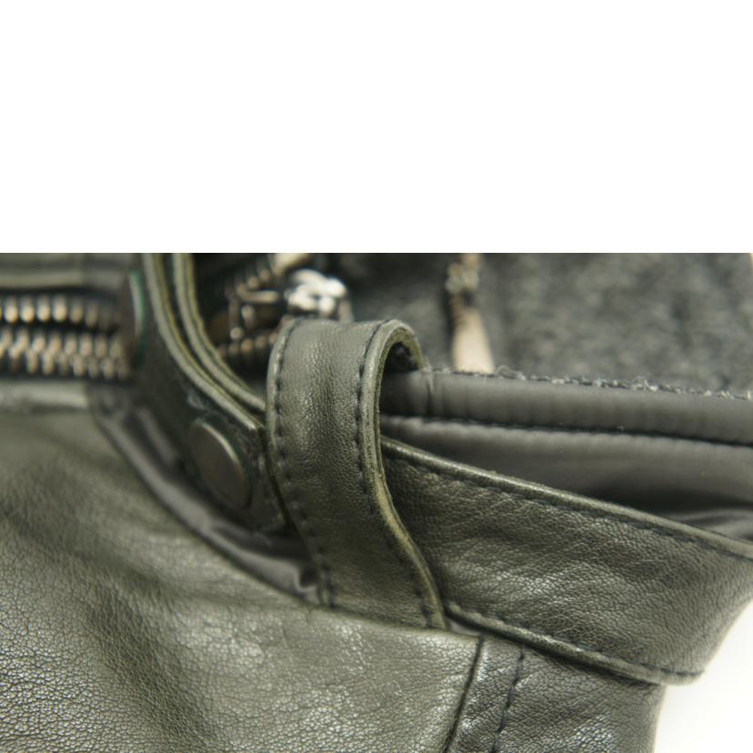 DOLCE&GABBANA ドルチェアンドガッバーナ/DOLCE&GABBANA レザー 切替 ブルゾン//Bランク/78