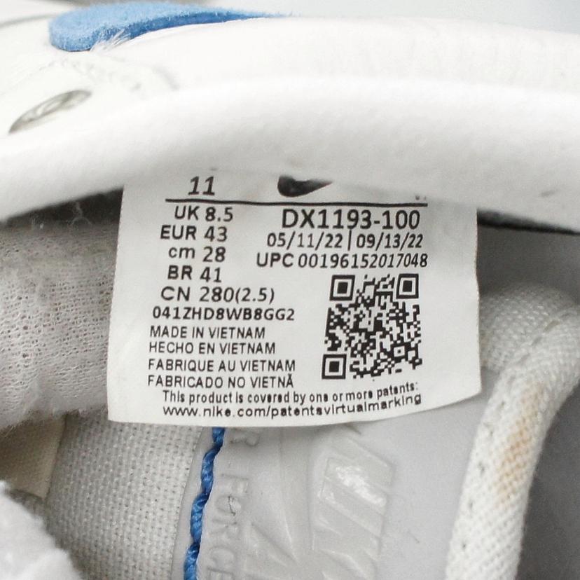 NIKE NIKE/Air Force 1 LXX/DX1193-100//00196152017048/ABランク/85