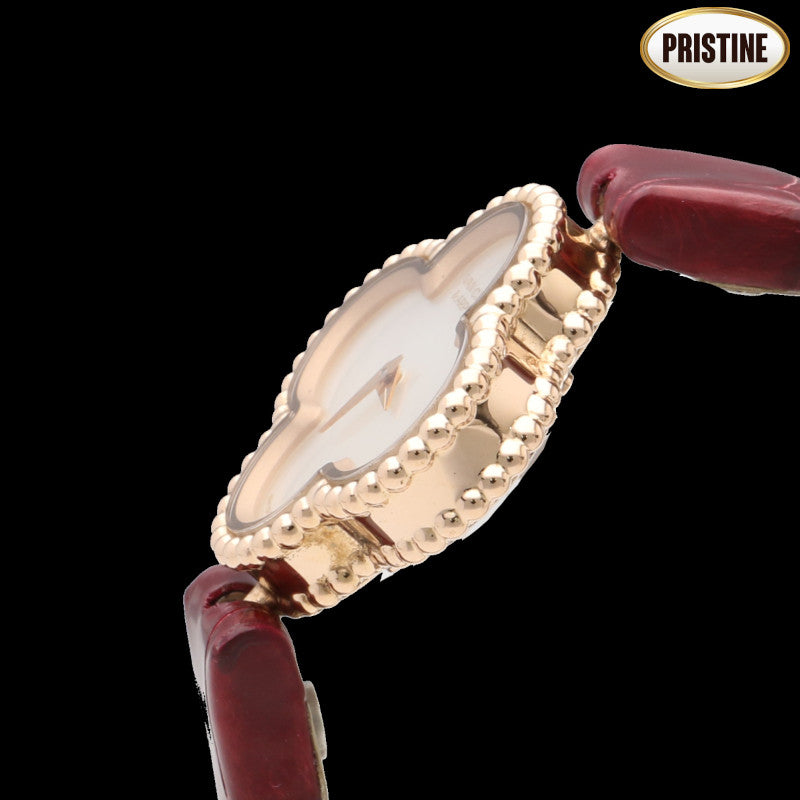 Van Cleef & Arpels ヴァンクリーフ&アーペルズ/スウィートアルハンブラウォッチ・ホワイトシェル×RG/クオーツ/VCARO8SF00//HH1*****/SAランク/75