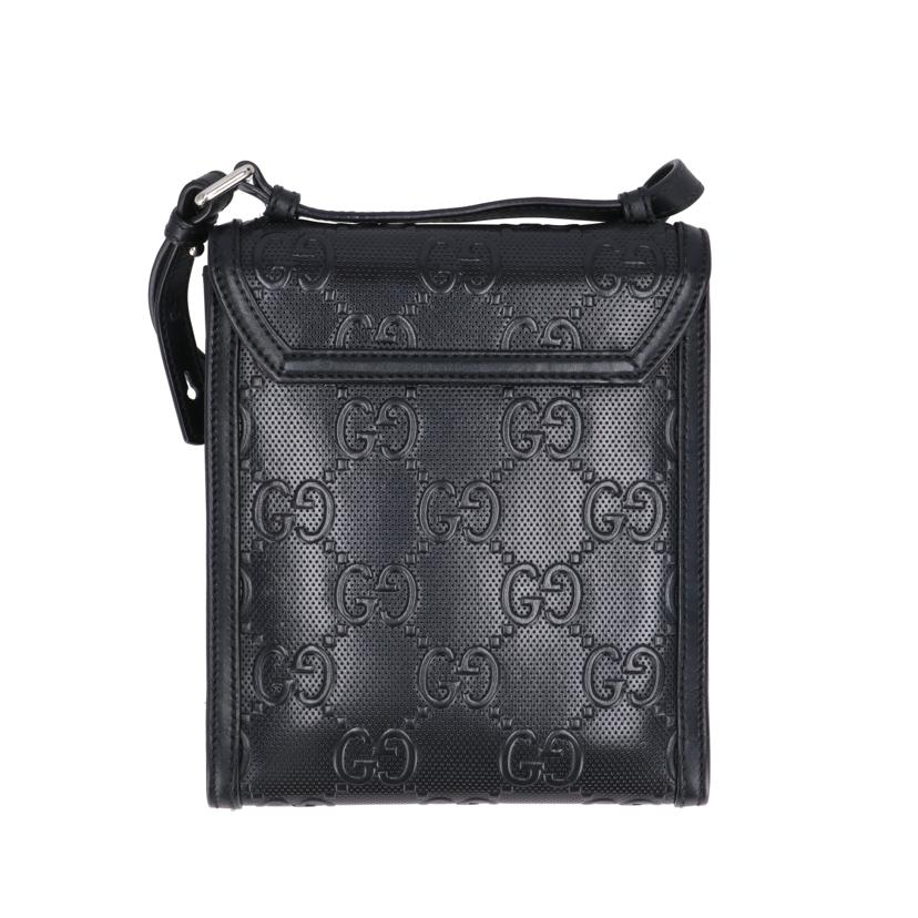 GUCCI グッチ/GGエンボス/メッセンジャーバッグ/ブラック/625782 //498***/ABランク/18