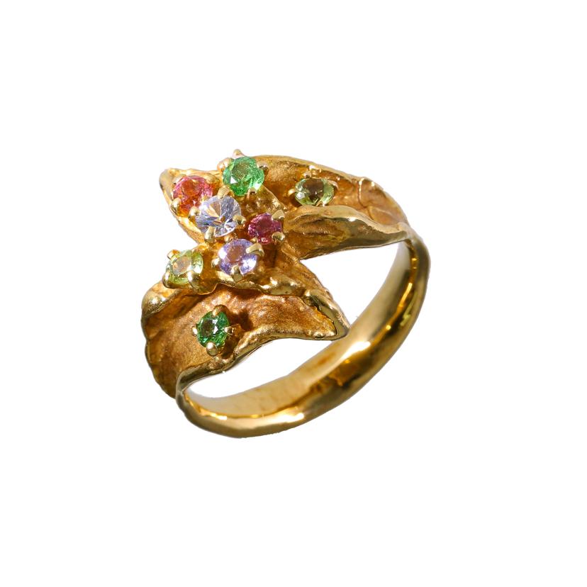 /◎岩倉康二 K18マルチリング #12.5//Bランク/59