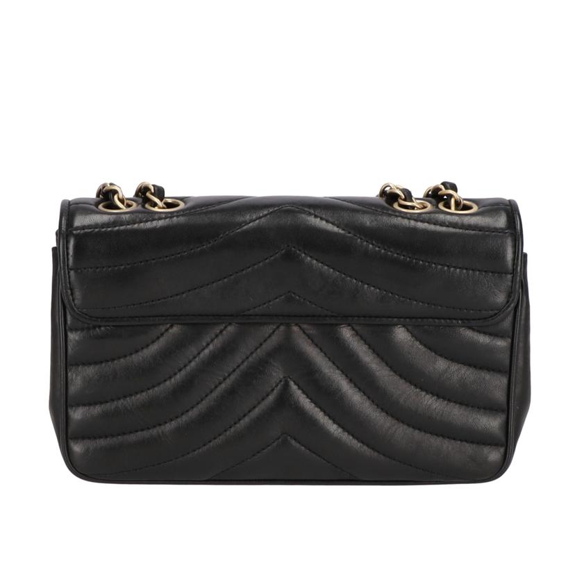 CHANEL シャネル/Vステッチ/ダブルフラップ/ターンロックチェーンショルダー//850****/ABランク/91