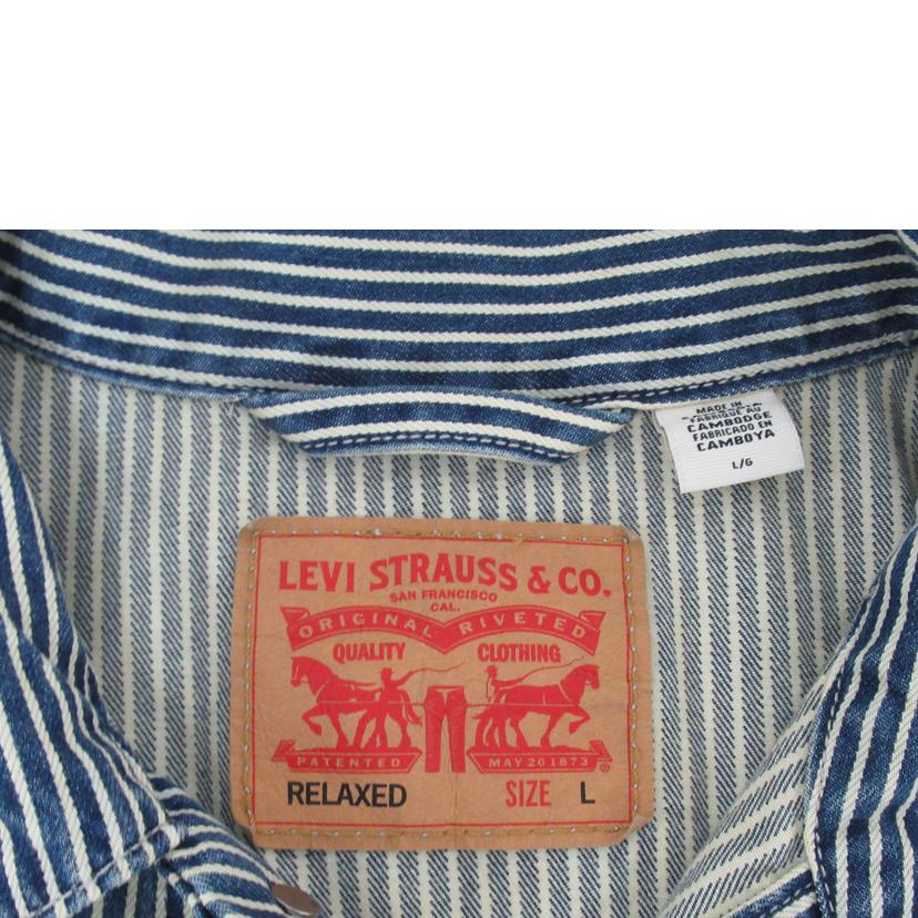LEVI’S リ-バイス/ワークデニムブルゾン/ヒッコリー柄//ABランク/63