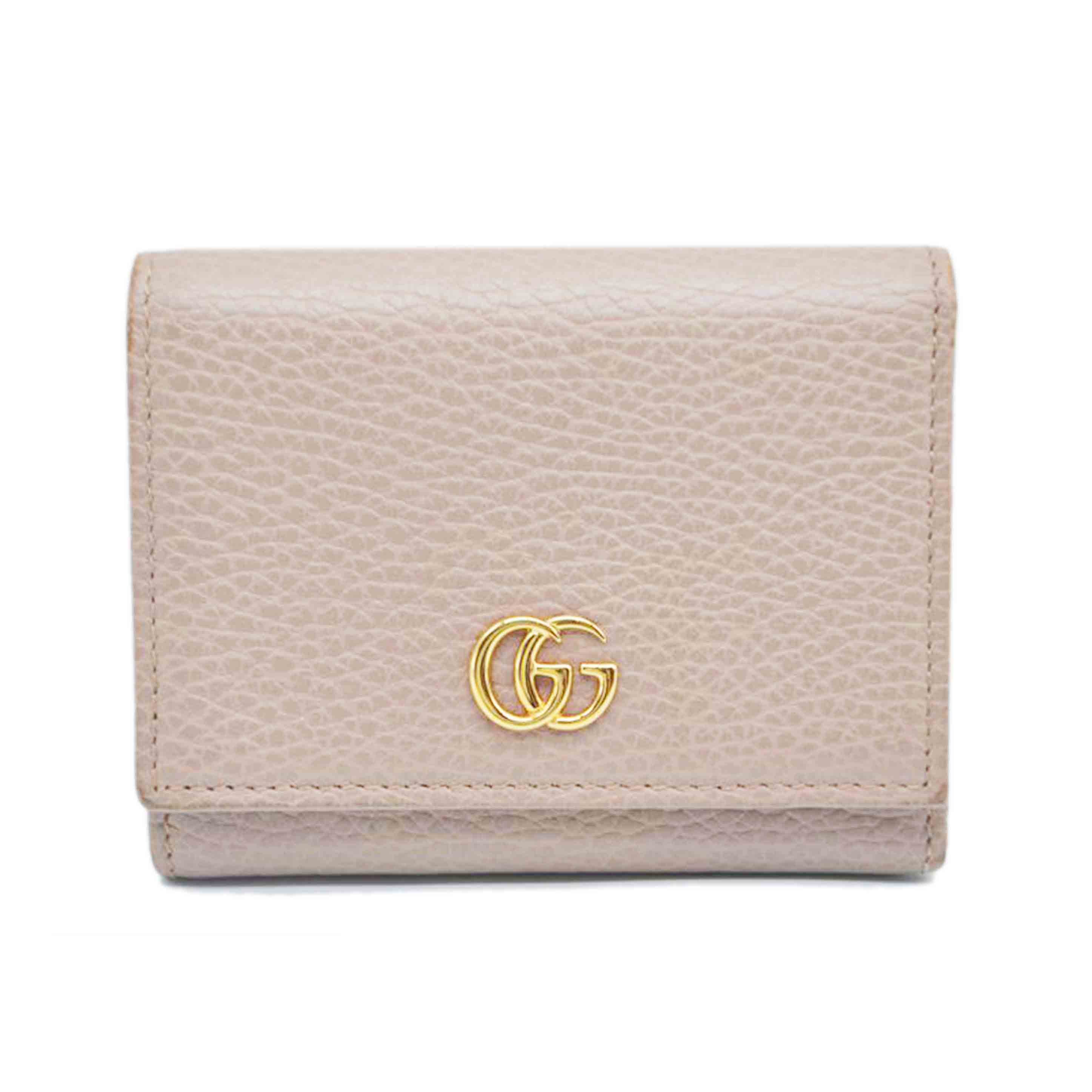 GUCCI グッチ/GGマーモントコンパクトレザーウォレット/474746//209*/Bランク/89