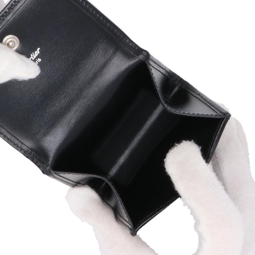 Cartier カルティエ/パシャ/スクエア二つ折りコインケース/ブラック//Aランク/18