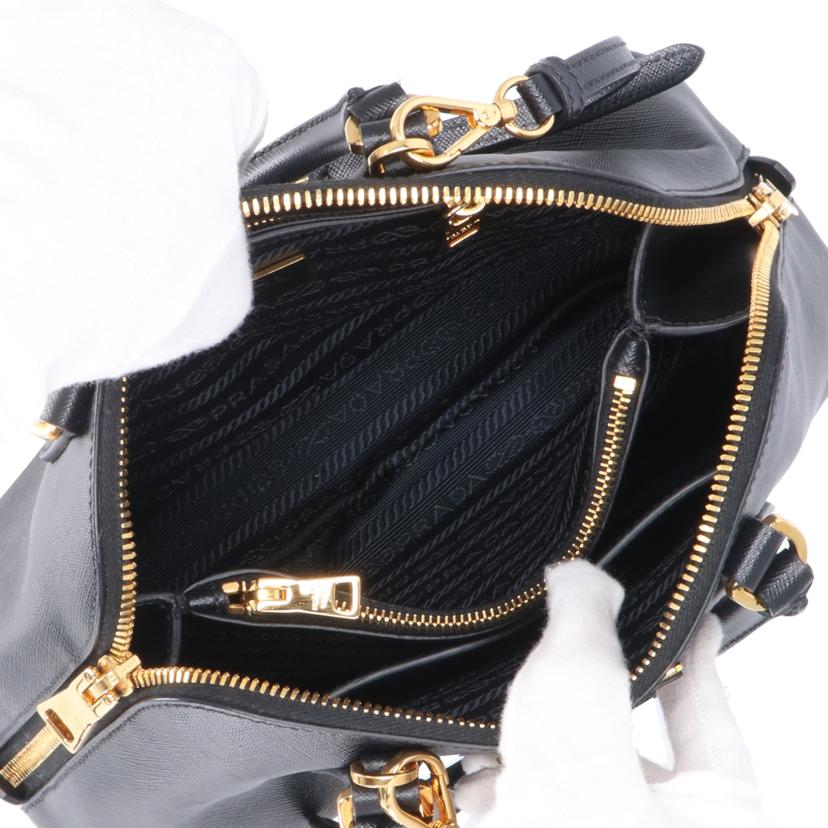 PRADA プラダ/サフィアーノリュクス2WAYショルダーバッグ/ブラック/BL0838//113***/SAランク/18