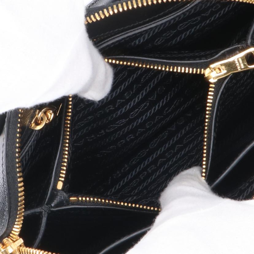 PRADA プラダ/サフィアーノリュクス2WAYショルダーバッグ/ブラック/BL0838//113***/SAランク/18