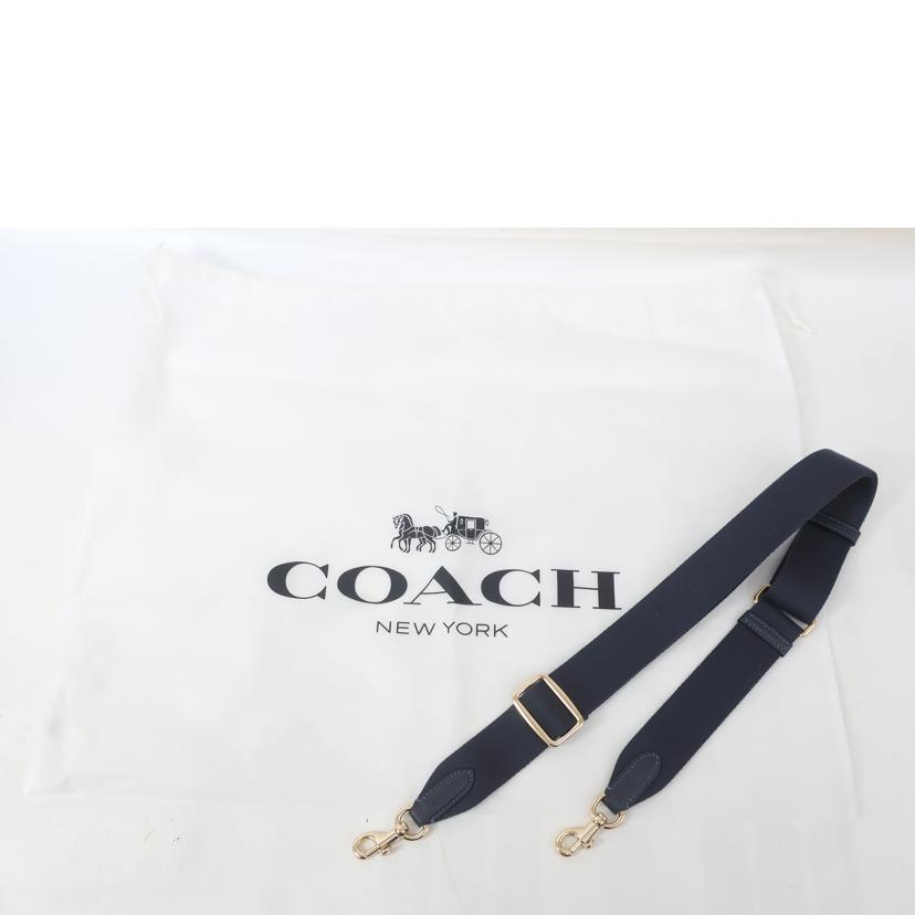 COACH コーチ/シグネチャー 2WAY ショルダーバッグ スクエア ネイビー系/CY367//Aランク/65